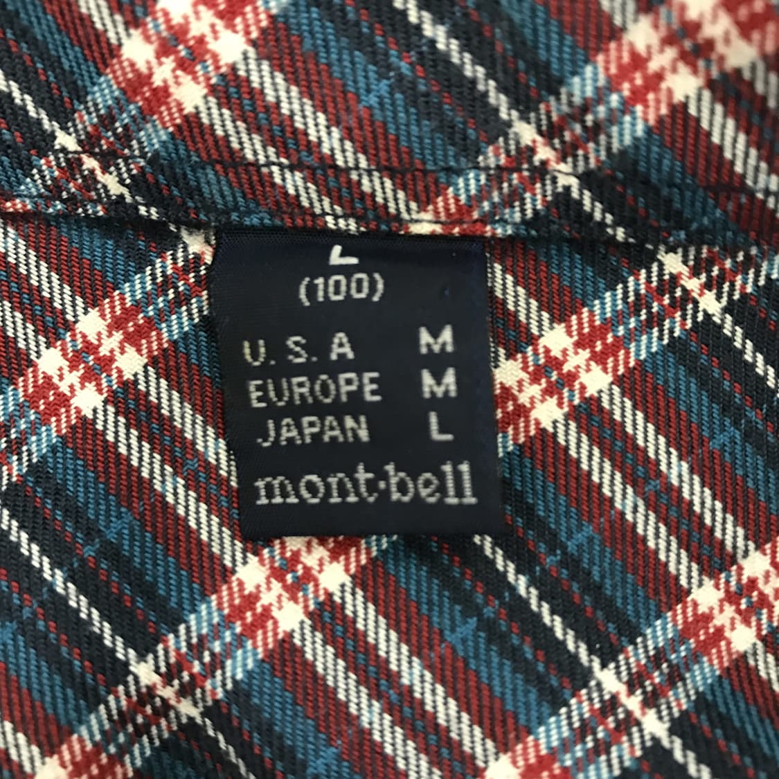 몽벨 montbell 플란넬 체크셔츠 [L] 상품이미지4