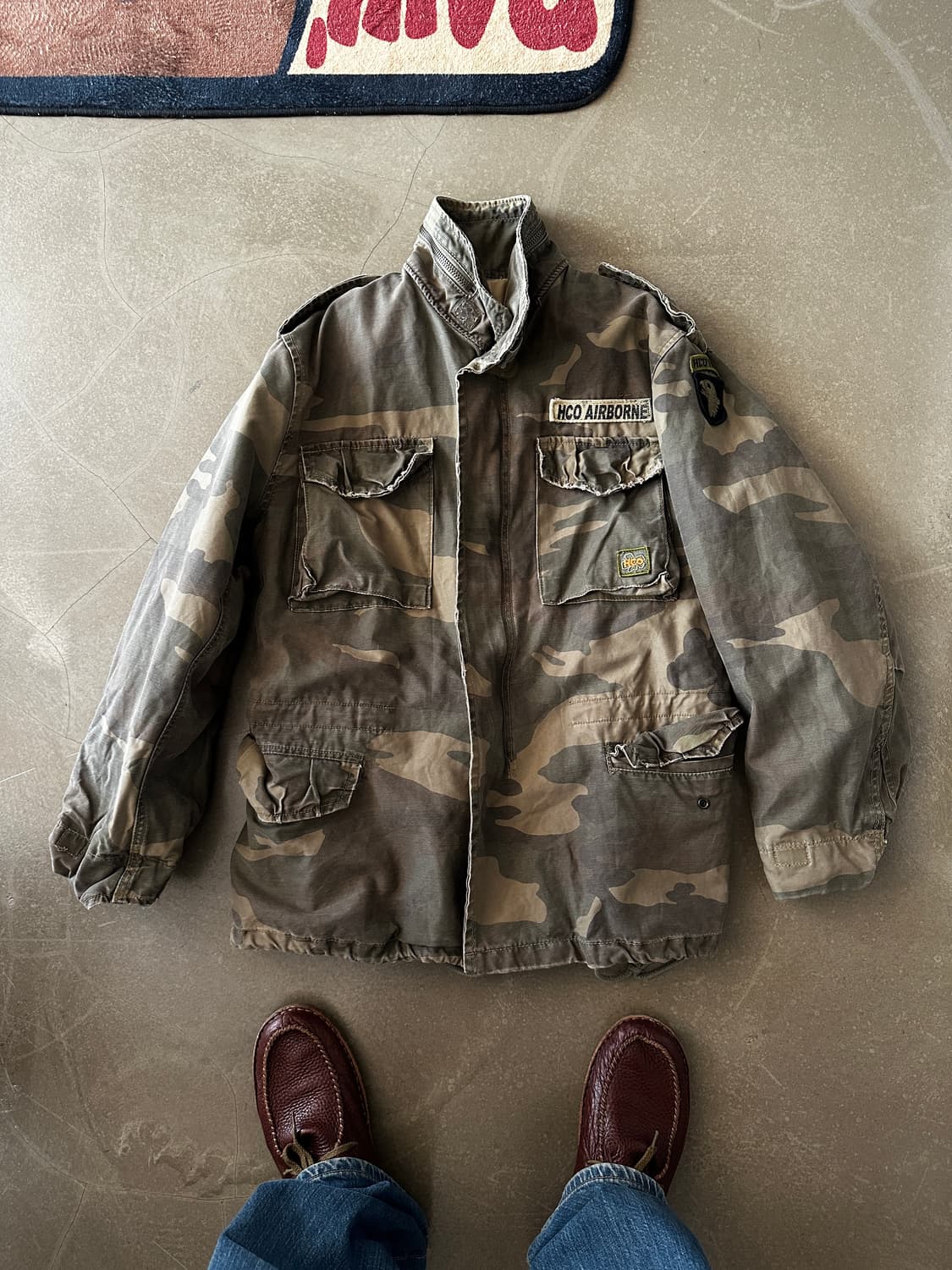 00s 홀리스터 HCO AIRBORNE 커스텀 카모 필드자켓 상품이미지4