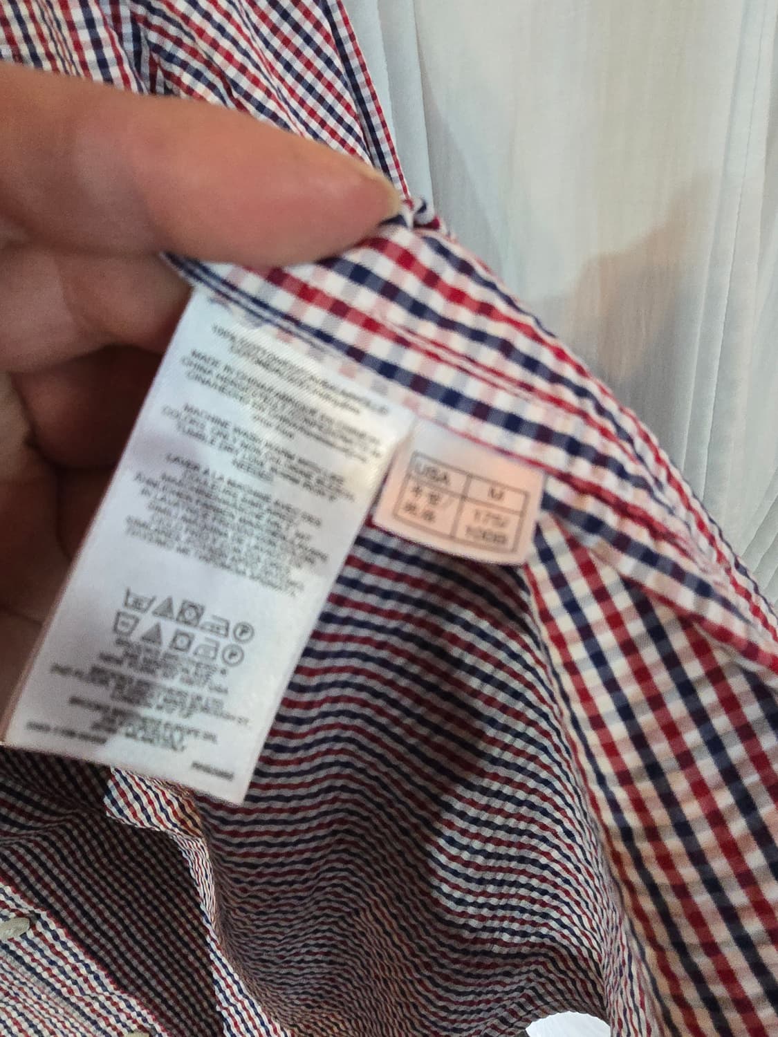 브룩스브라더스 레드 체크 셔츠남방 상품이미지5