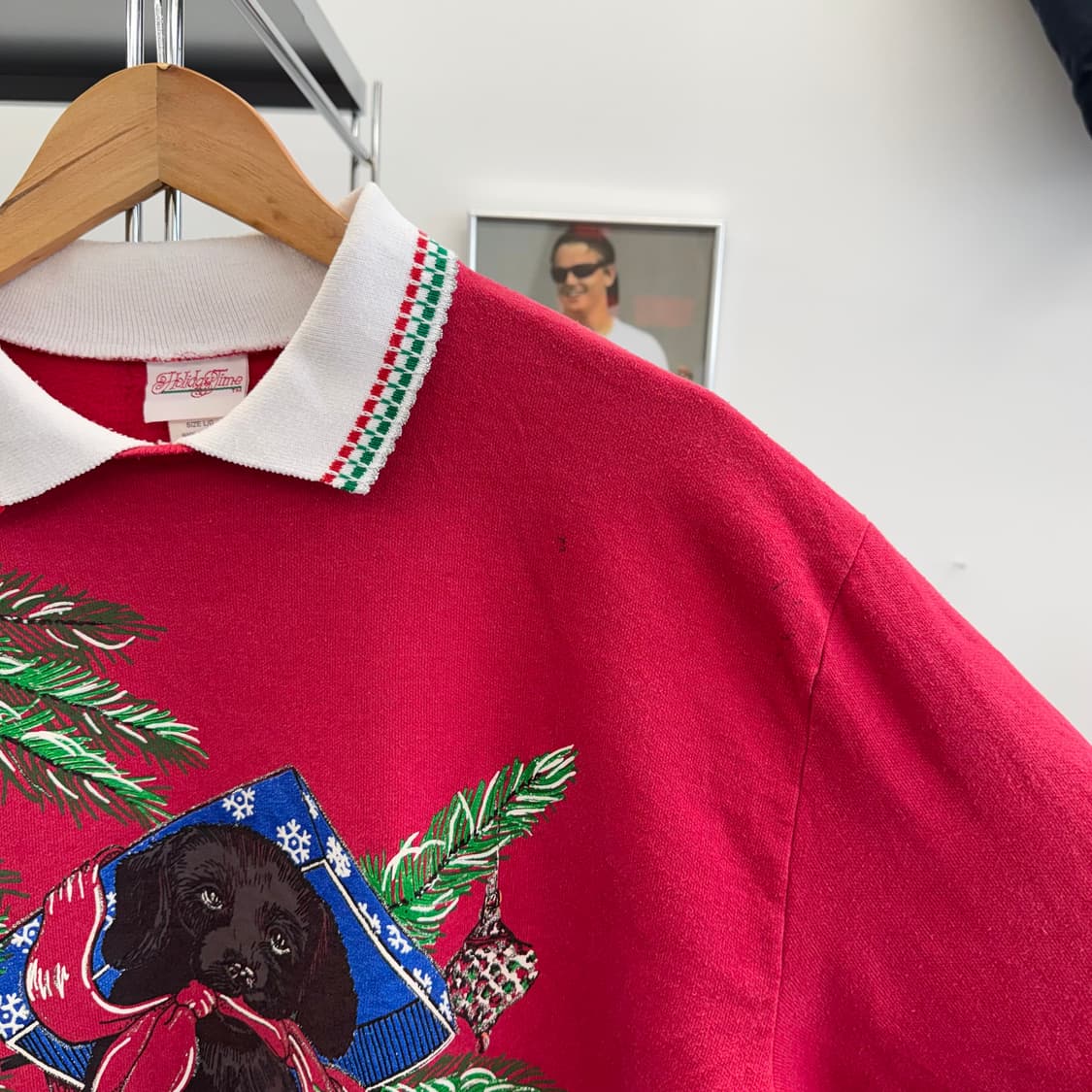 90s 빈티지 강아지 스웻셔츠 맨투맨 (L)   상품이미지3