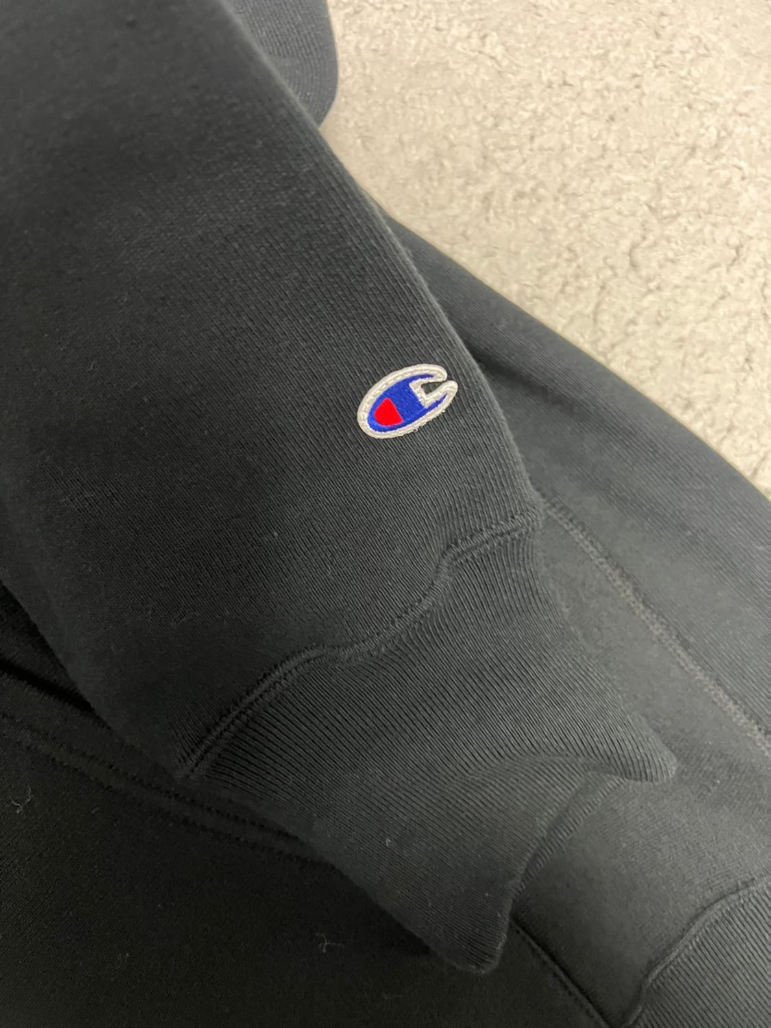 챔피온 리버스위브 블루택 후드티 블랙 2XL 상품이미지2