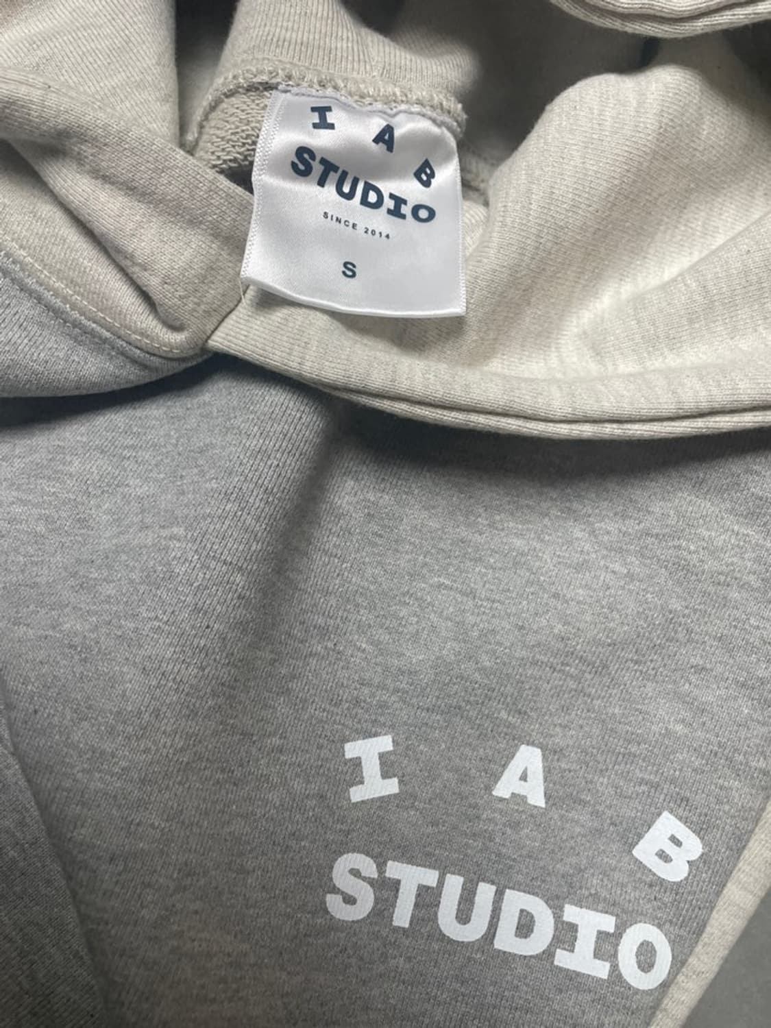 IAB Studio 듀얼 그레이 후드티 S /새상품 상품이미지6