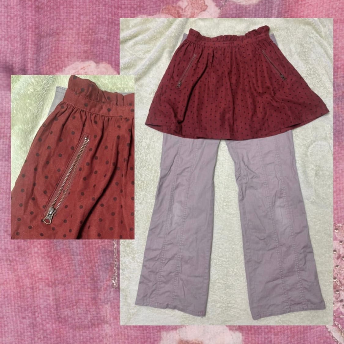 할모리 코디세트 (떡볶이 가디건 + 모리걸모자 + 일본빈티지팬츠)  상품이미지9