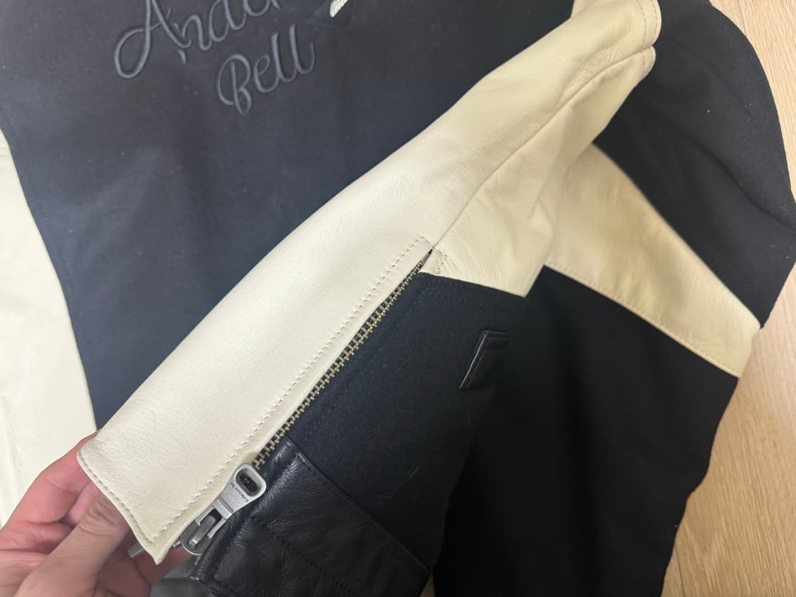 [M] 앤더슨벨 레더 모터사이클 패디드 자켓 판매 상품이미지6