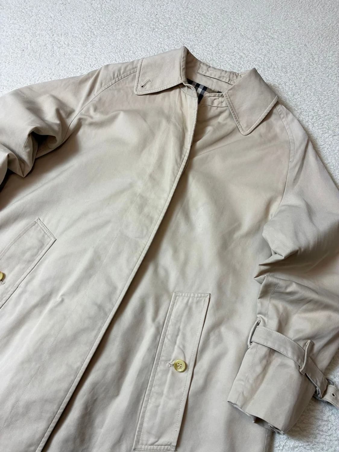 버버리 90's 싱글 시그니처 A 라인 트렌치 코트 PN7560 상품이미지2