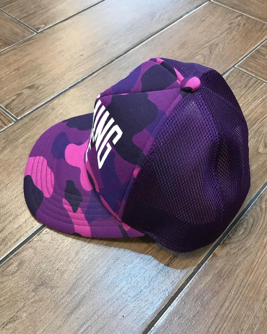 Bape Purple Camouflage Mesh Cap 상품이미지8