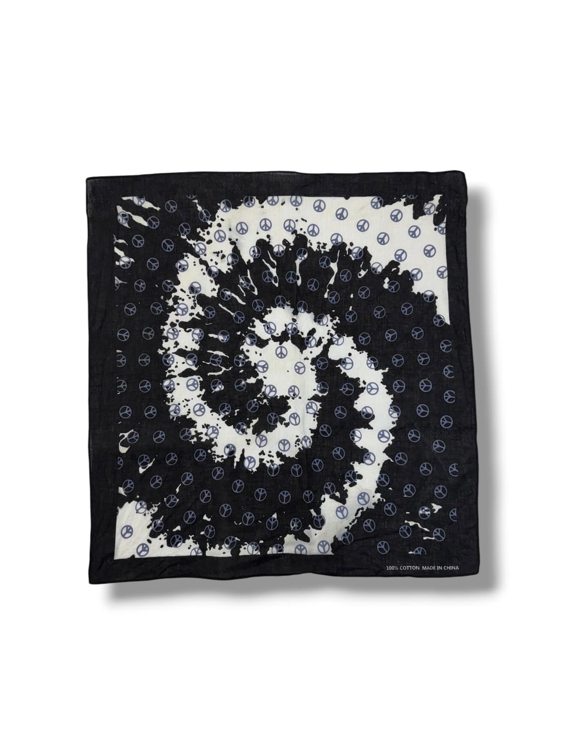 빈티지 피스 마크 사이키델릭 반다나 (54x51cm)  상품이미지1