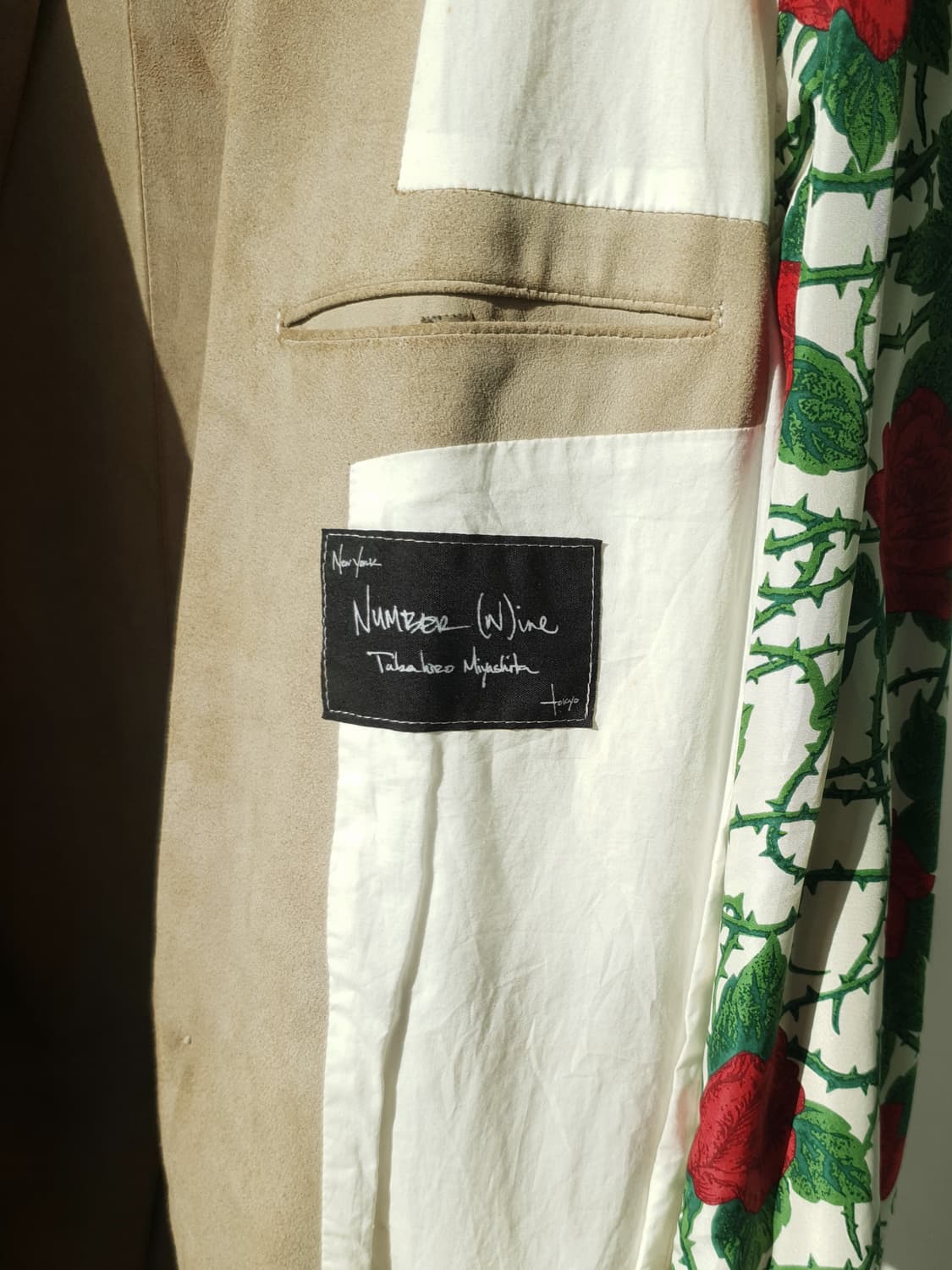 06ss Number (N)ine suede blazer jk 상품이미지10