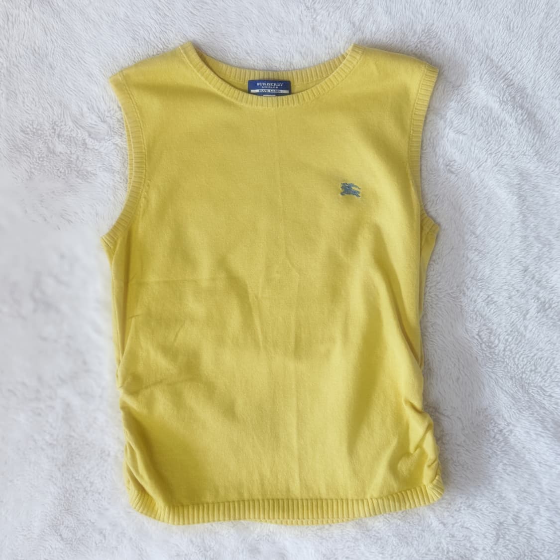 Burberry 버버리 블루라벨 셔링 핀터깔 니트 조끼 상품이미지1