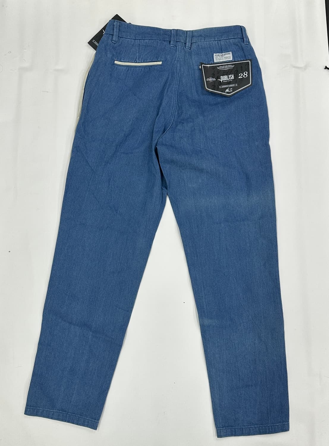 퍼블리쉬 사이드 스트라이프 데님 팬츠 빈티지 28인치 보헤미안 상품이미지4
