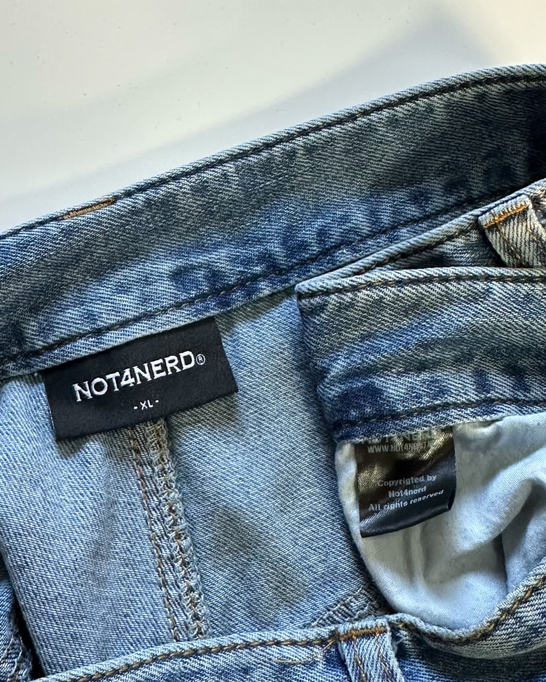 낫포너드 와이드 데님 팬츠 상품이미지3