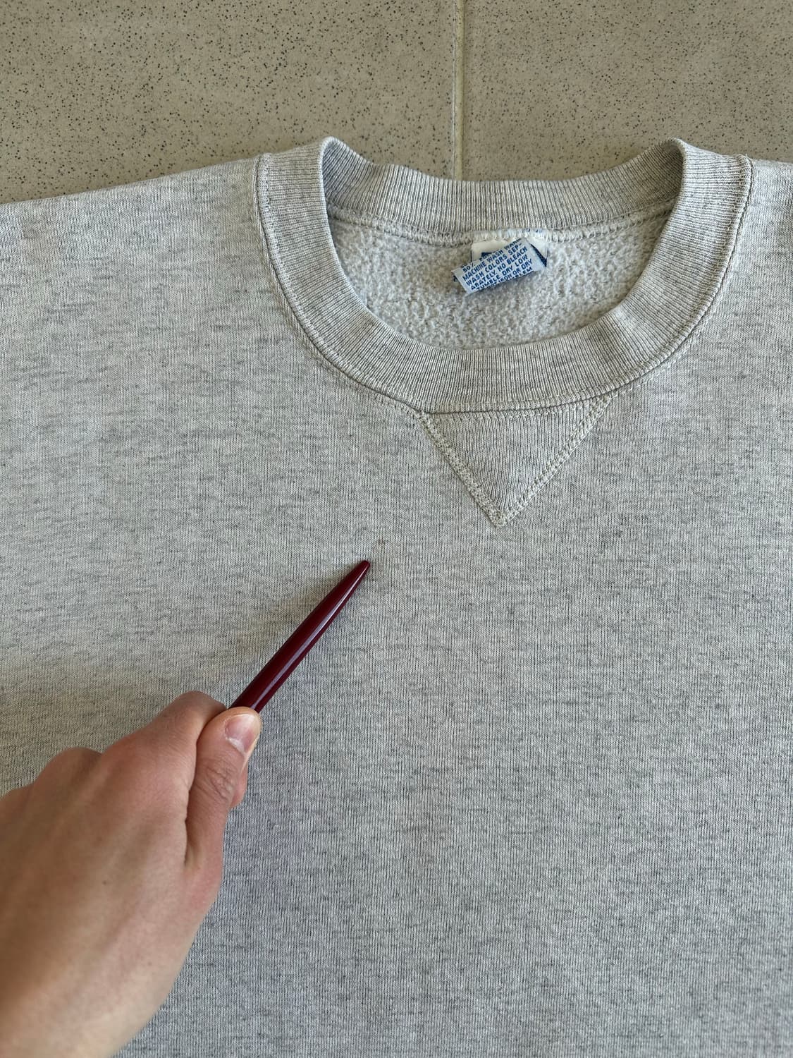 90s 빈티지 러셀 스웻셔츠 오트밀 L USA 상품이미지6