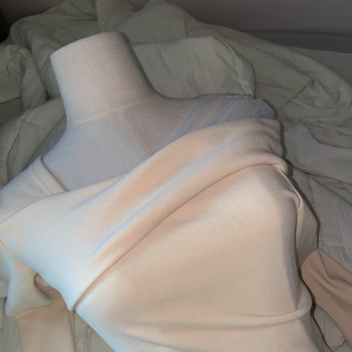 빈티지 긴팔 히피그런지 페어리 모리룩 사와코 하구미 아이보리 니트 상품이미지3