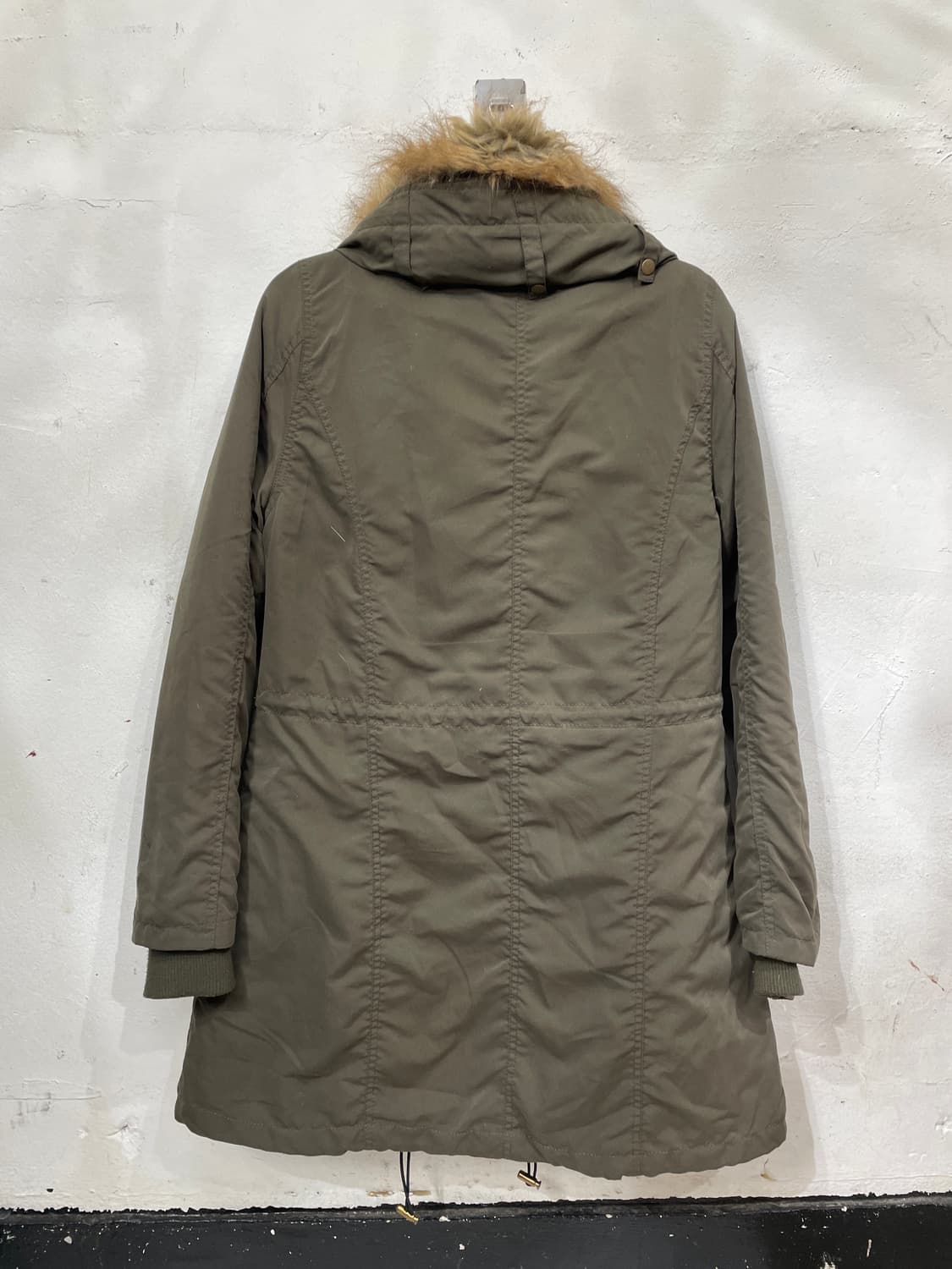 일본빈티지 y2k 라쿤 퍼 롱 자켓 야상 M 상품이미지8