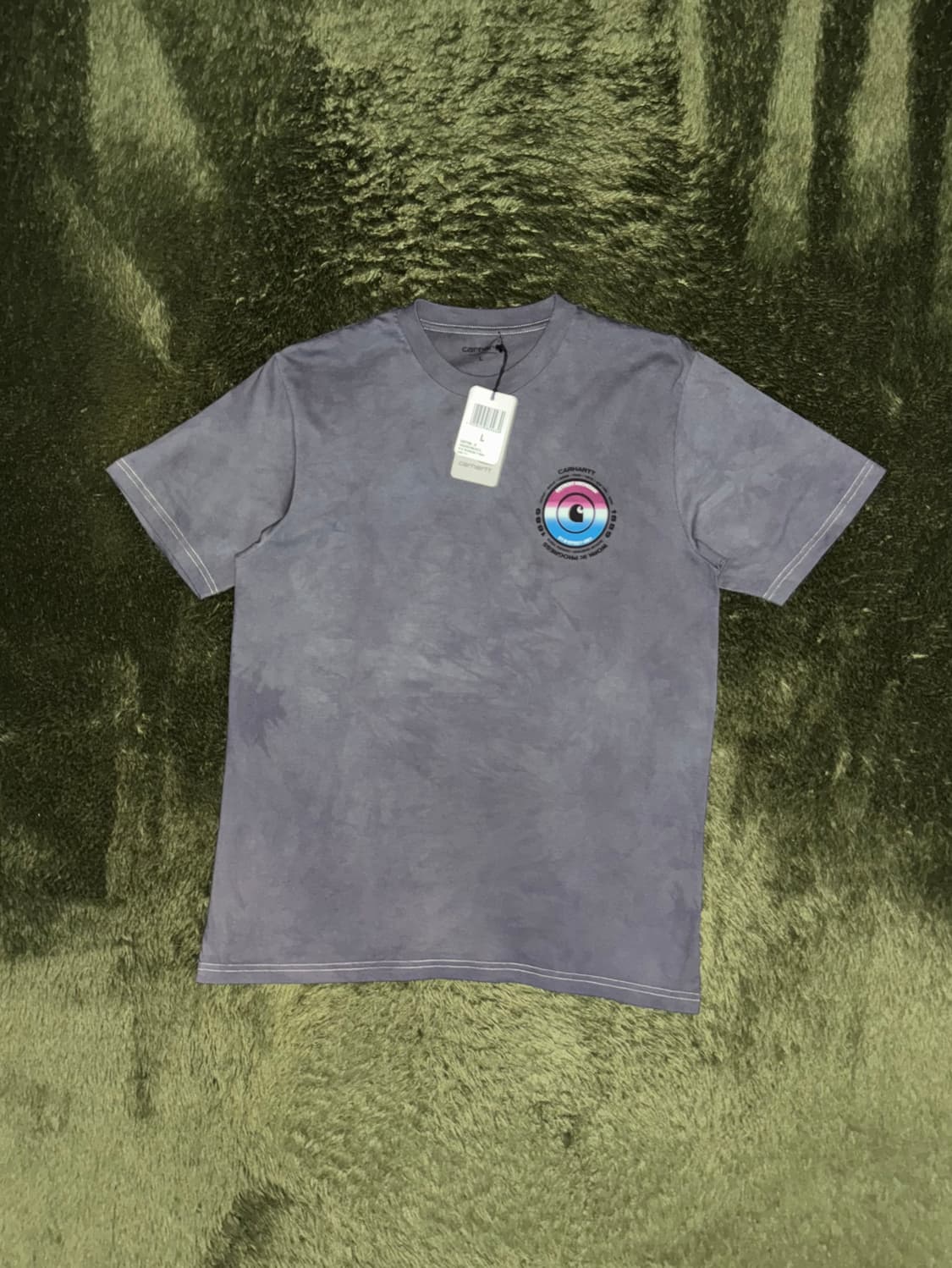 [M] 칼하트 WIP 핸드 다잉 루즈 핏 디트로이트 그래픽 티셔츠 상품이미지1