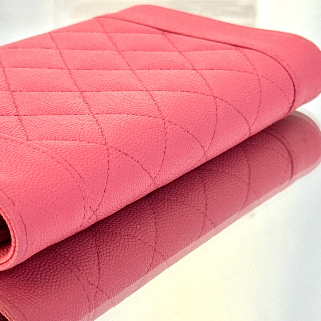 (신형)샤넬 마드모아젤 핑크 똑딱이 장지갑 상품이미지4