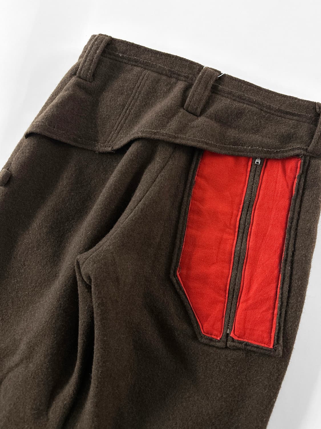 빈티지 밀리터리 디테일 울 블랜드 플레어 팬츠 상품이미지6