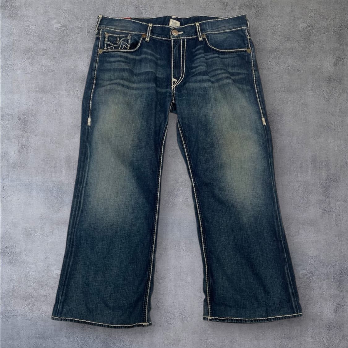트루릴리전 중청 빌리 자이언트 빅티 워싱 데님팬츠 40 상품이미지1