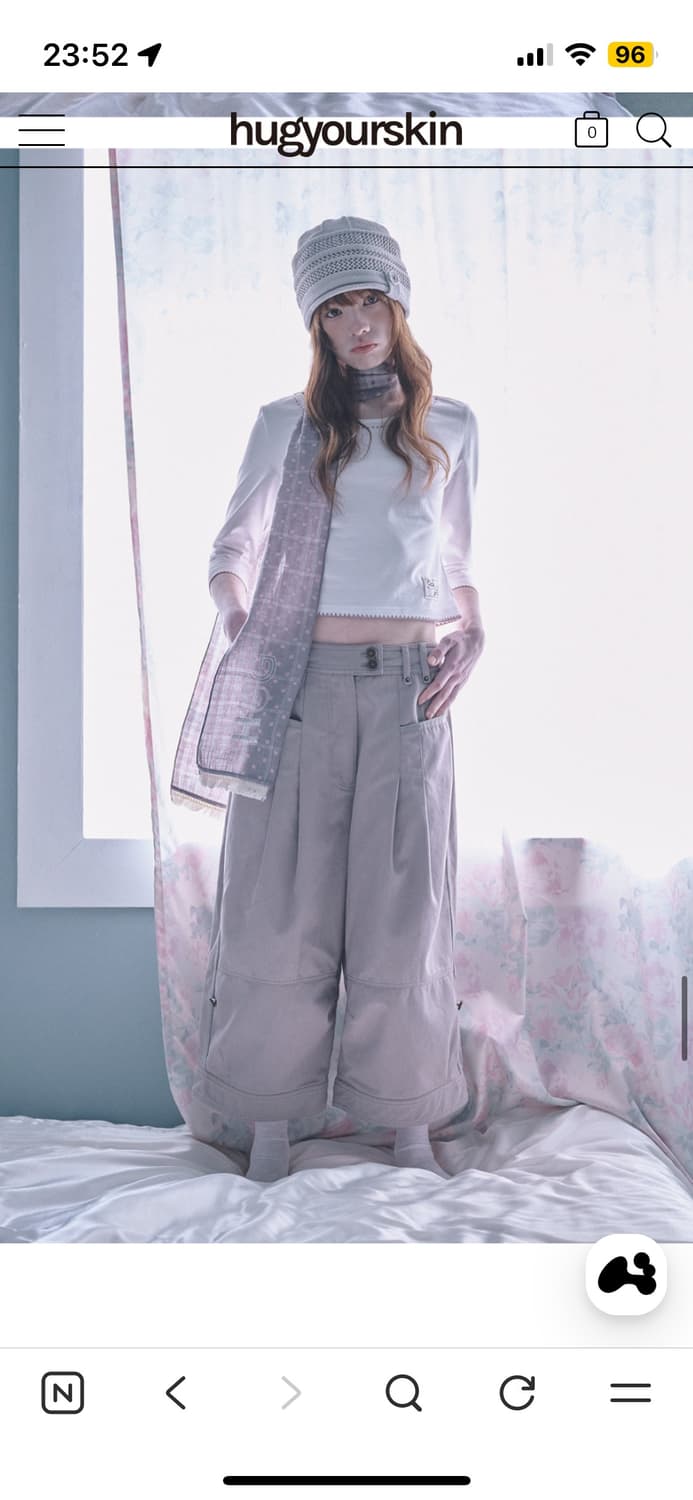 허그유어스킨 카프리 팬츠 핑크 s 새상품 상품이미지3