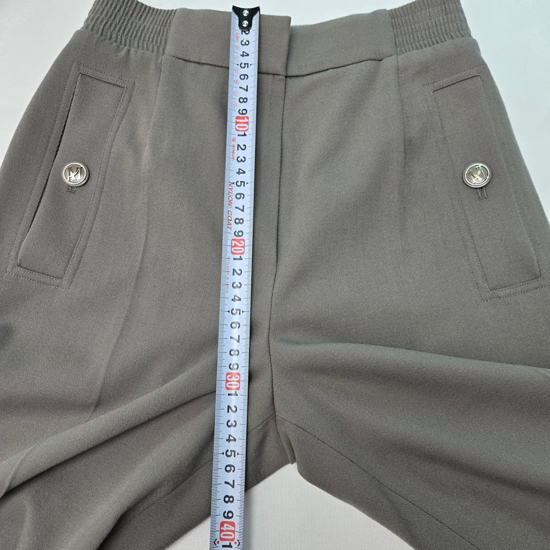 0836 미샤 그레이 와이드 팬츠 핀턱 울블랜딩 55 상품이미지6