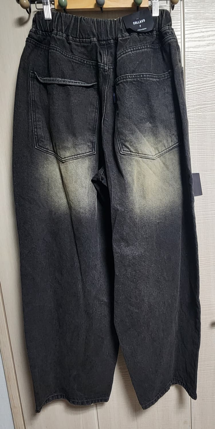 흑청 워싱 데미지 와이드 벌룬 팬츠 (F) 새상품 상품이미지6