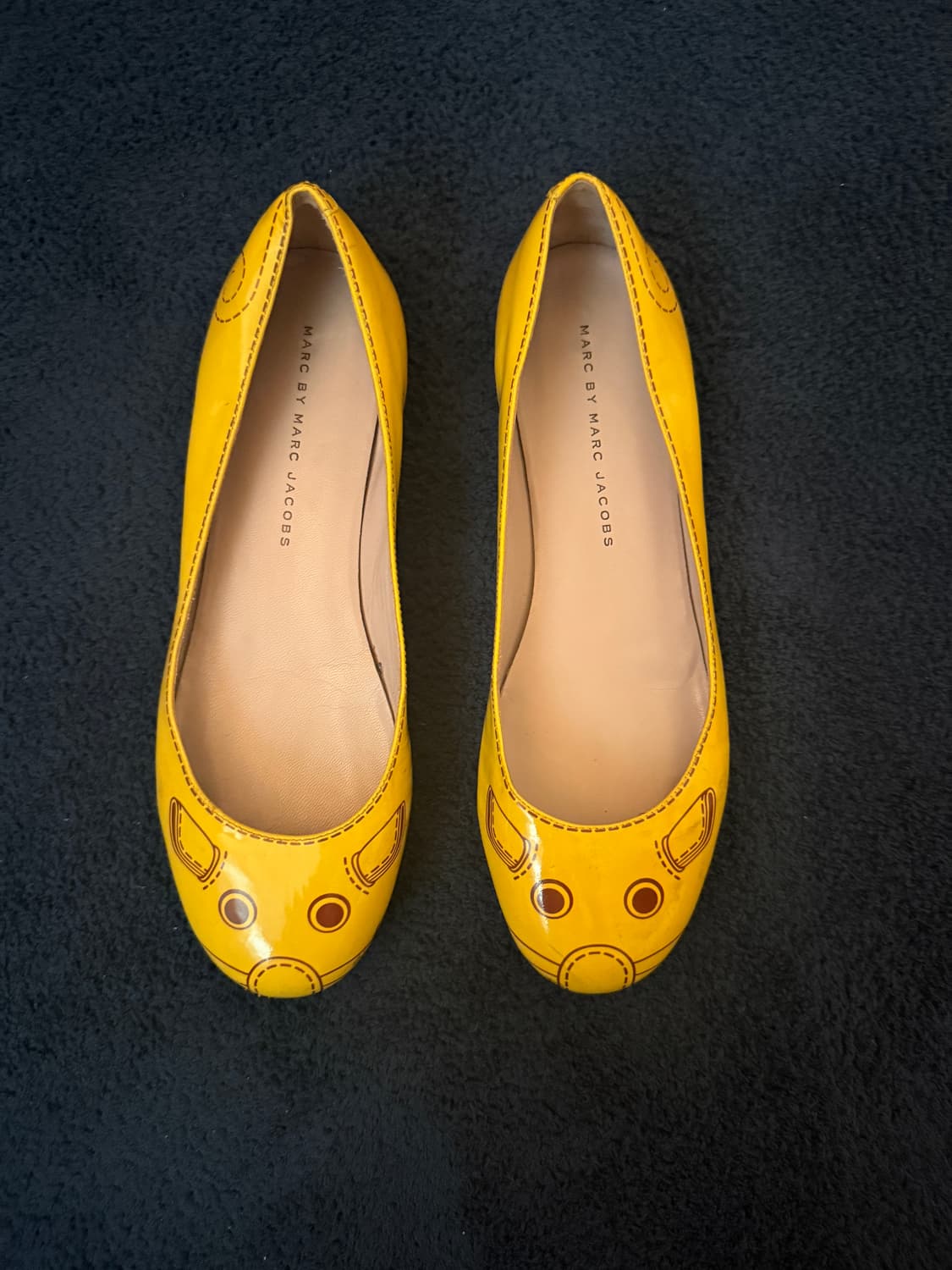 marc jacobs mouse flats yellow 상품이미지1