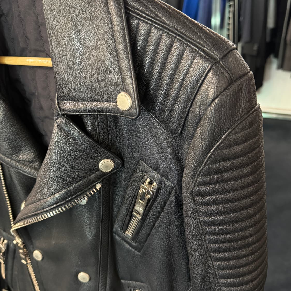 [M] 고트스킨 염소가죽 라이더자켓 상품이미지3