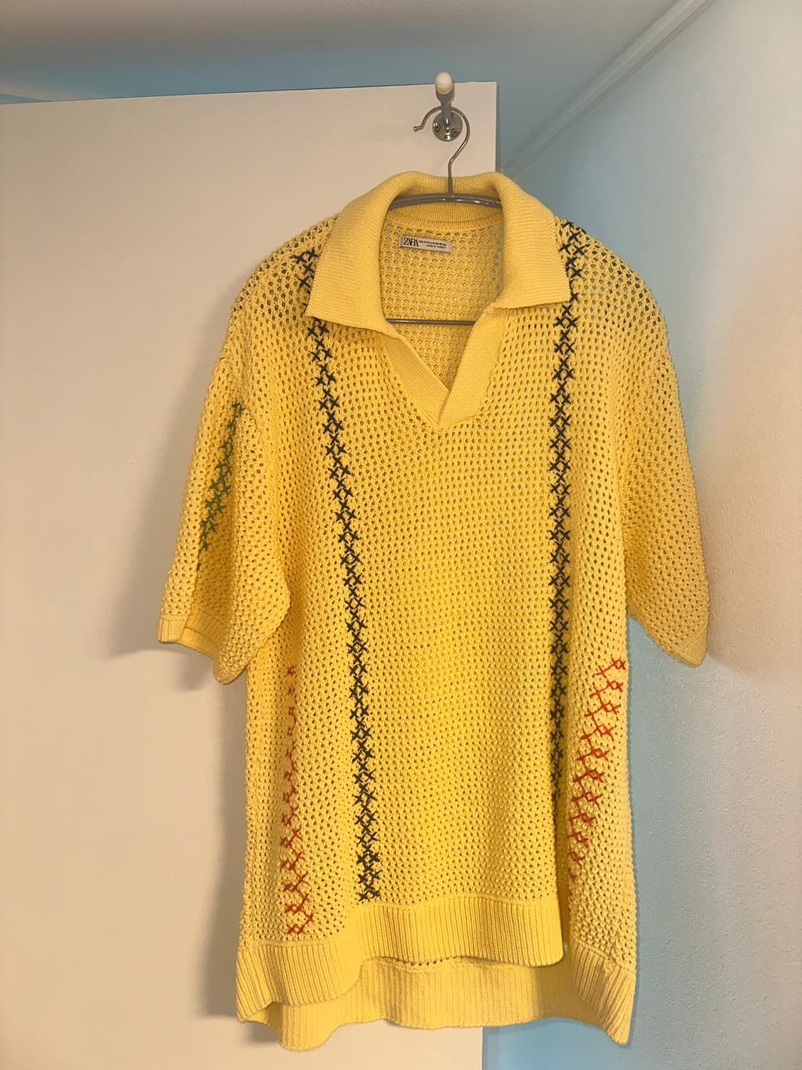 ZARA 반팔 카라 셔츠 XL hi 상품이미지1