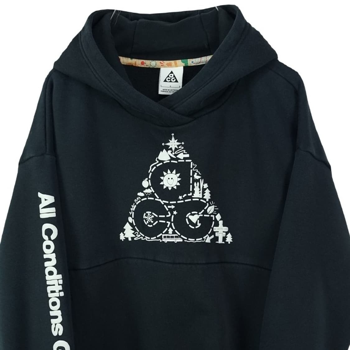 [나이키 ACG] 빅로고 오버핏 후드티 블랙 M18937 상품이미지4