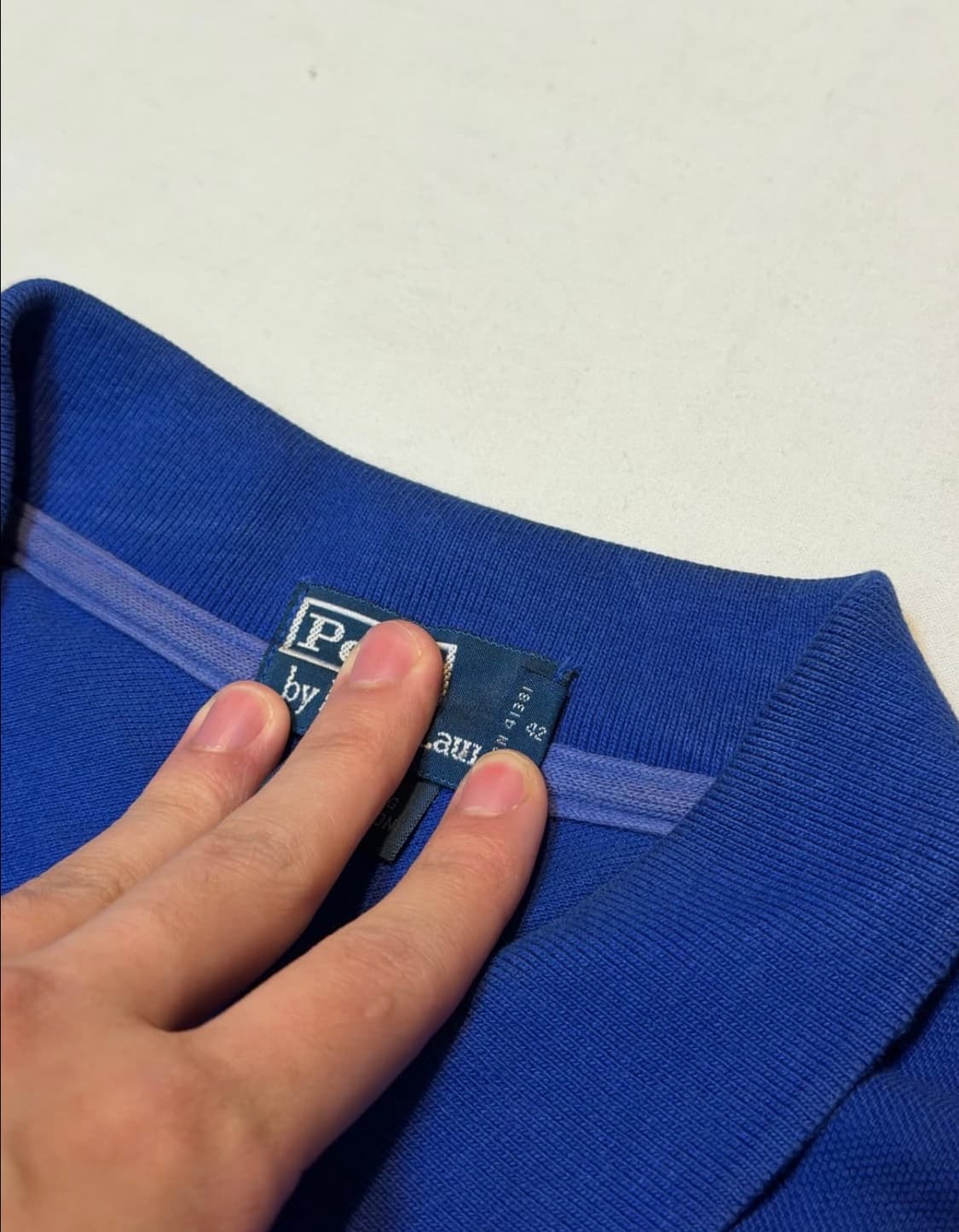 폴로 랄프로렌 빅포니 블루 카라티 롱슬리브 상품이미지3