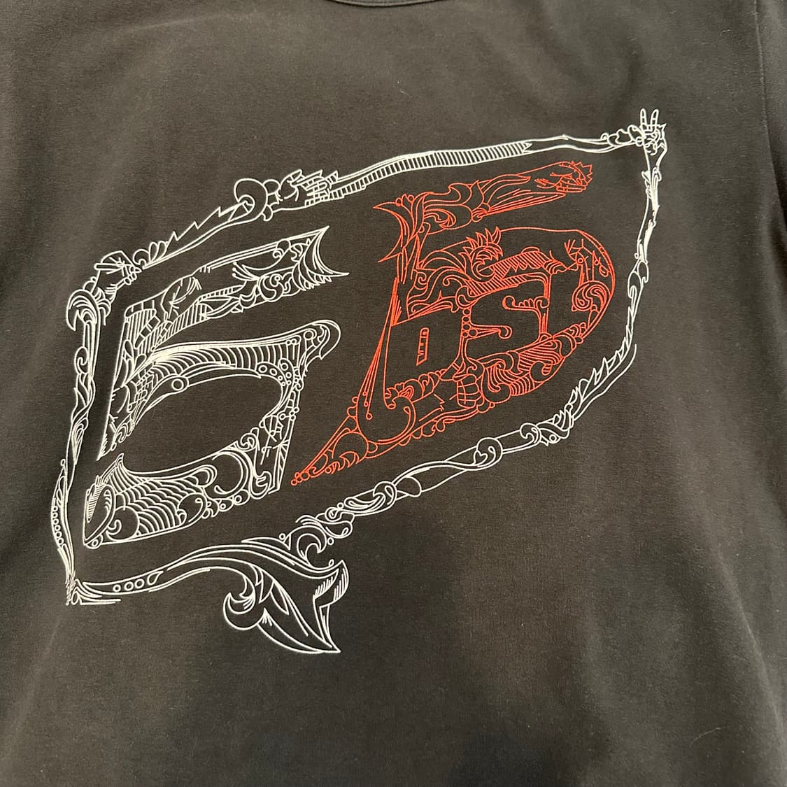 디젤 55DSL 그래픽 반팔 티셔츠M 상품이미지3