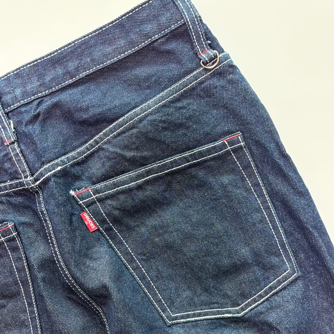 듀시스(Deuces) 화이트 스티치 생지 데님 팬츠 상품이미지6