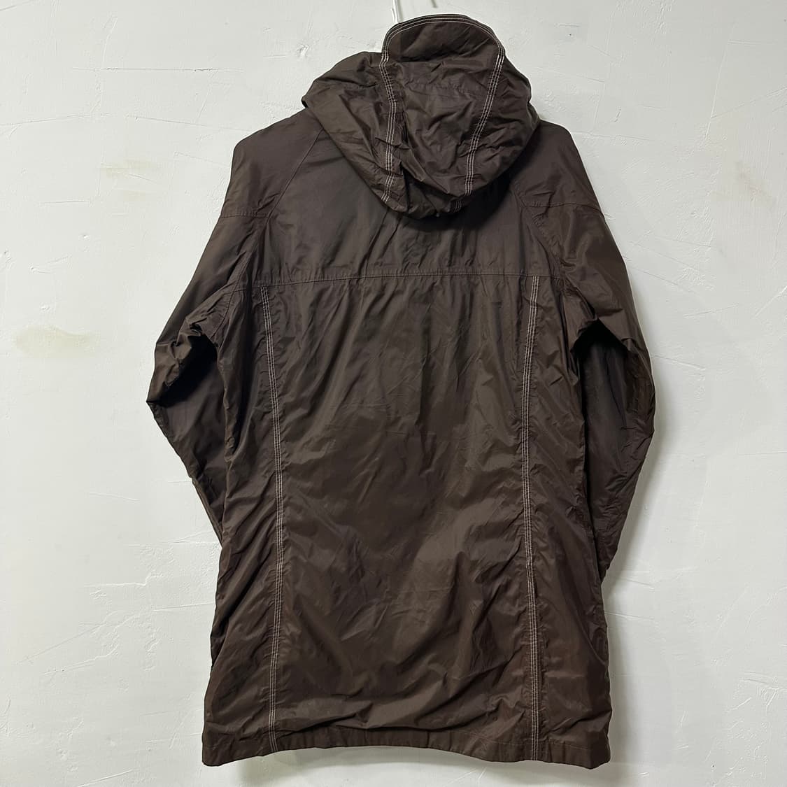 (M추천) 컬럼비아 브라운 롱 바람막이 후드 자켓 상품이미지5