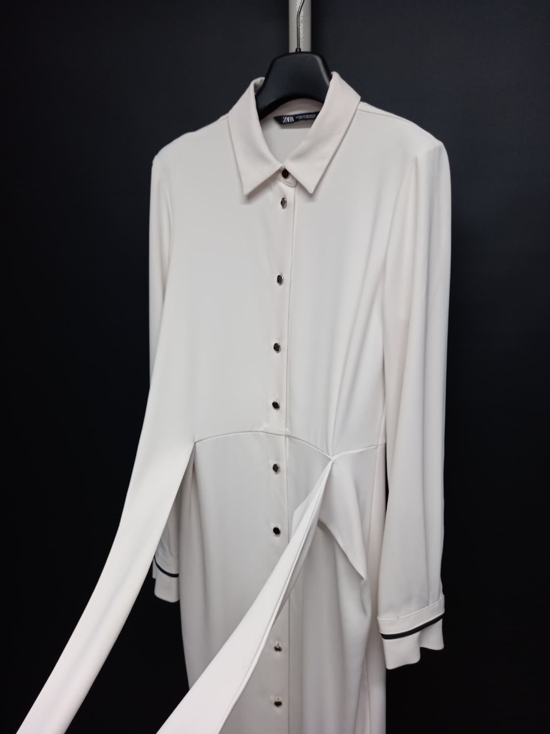 자라 춘추 엘라스틴 맥시 롱 원피스 44 상품이미지6