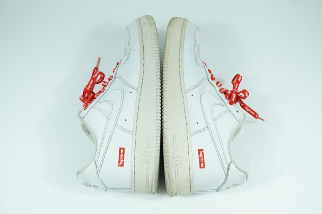 나이키 x 슈프림 에어포스 1 로우 화이트 265 상품이미지4