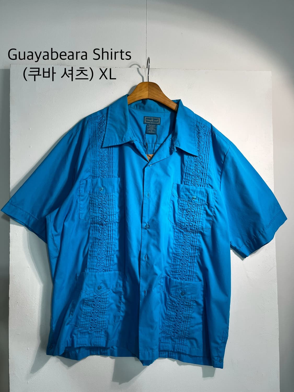 Guayabera Shirts (쿠바 셔츠) XL 상품이미지1