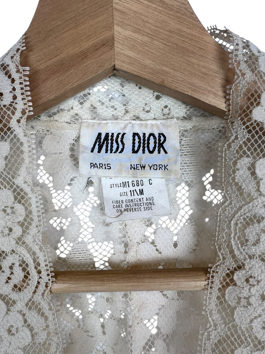Miss Dior 레이스 롱 가운 아이보리 11M 상품이미지3
