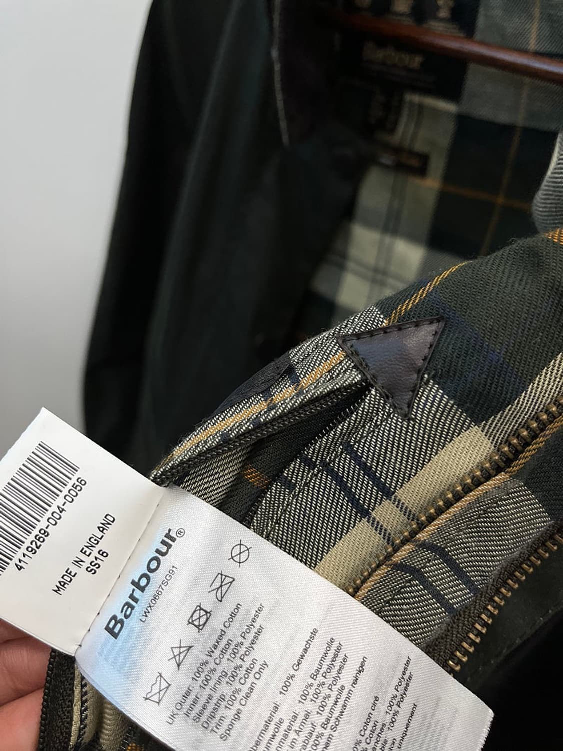 여) 바버 비드넬 왁스자켓  상품이미지9