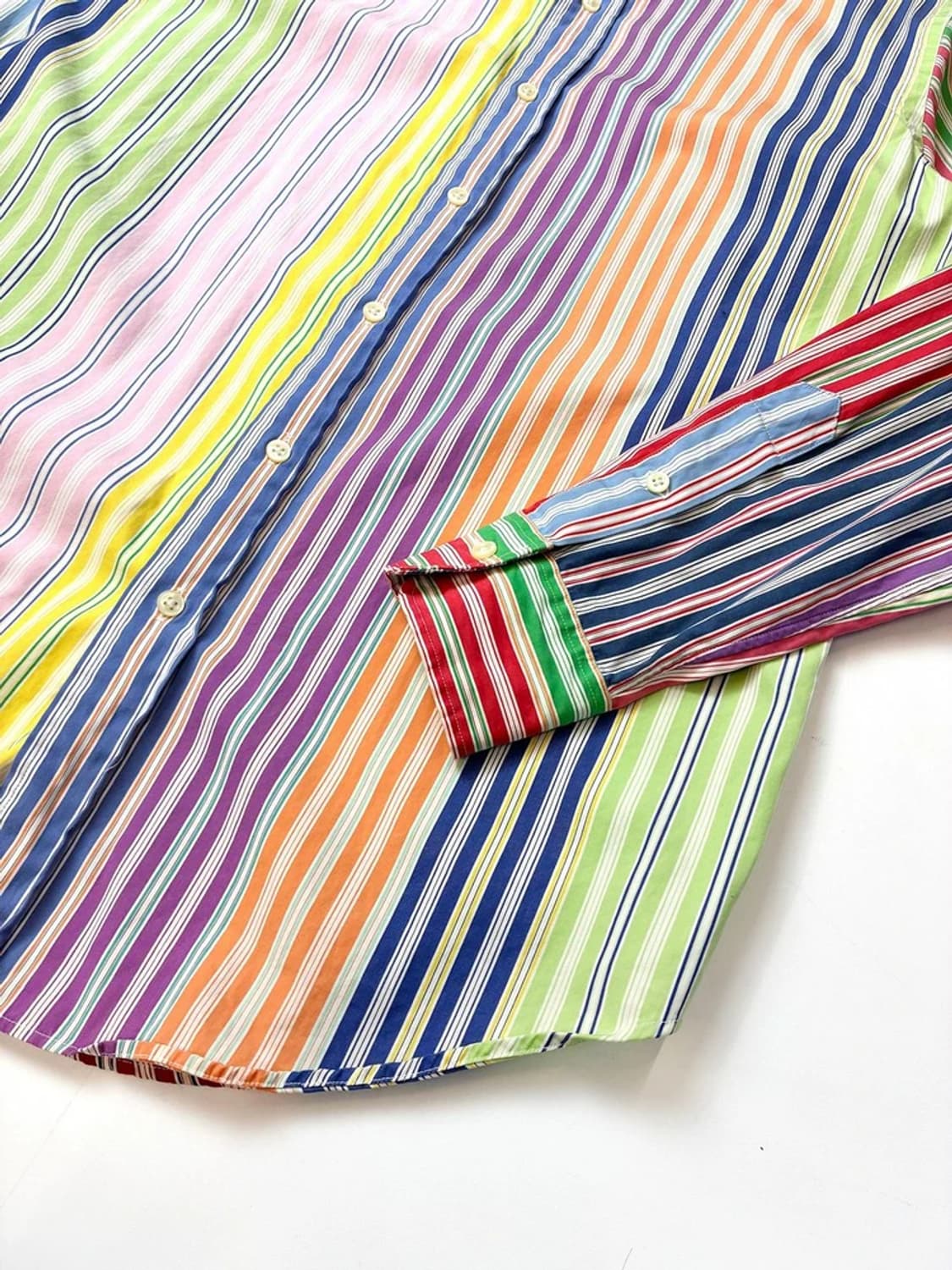 폴로 랄프로렌 컬러 배색 스트라이프 셔츠 PN5559    상품이미지3