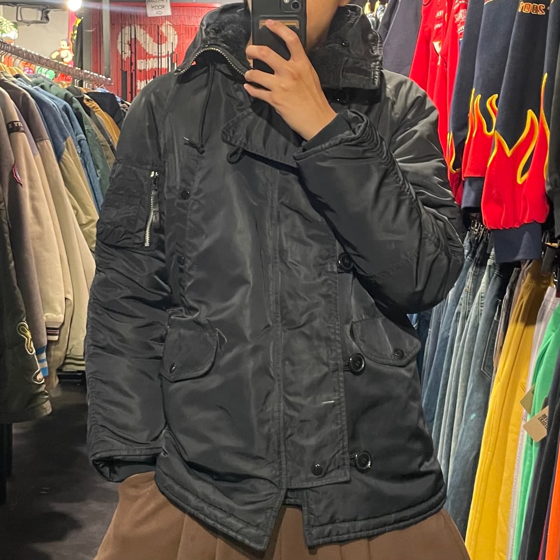 [IM] ALPHA 알파인더스트리 블랙 패딩  상품이미지1