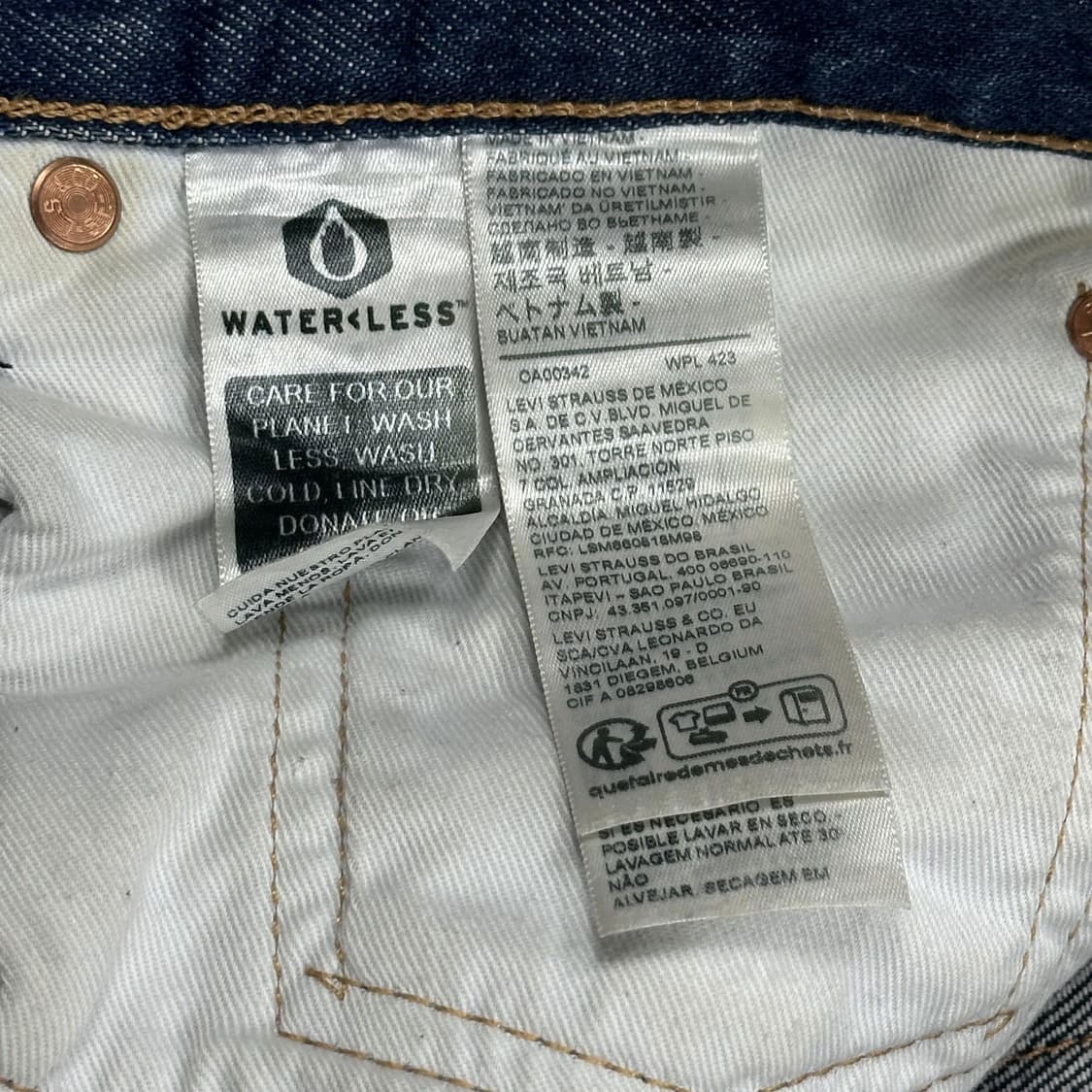 34 리바이스 568 루즈 스트레이트 데님팬츠 진청 상품이미지5