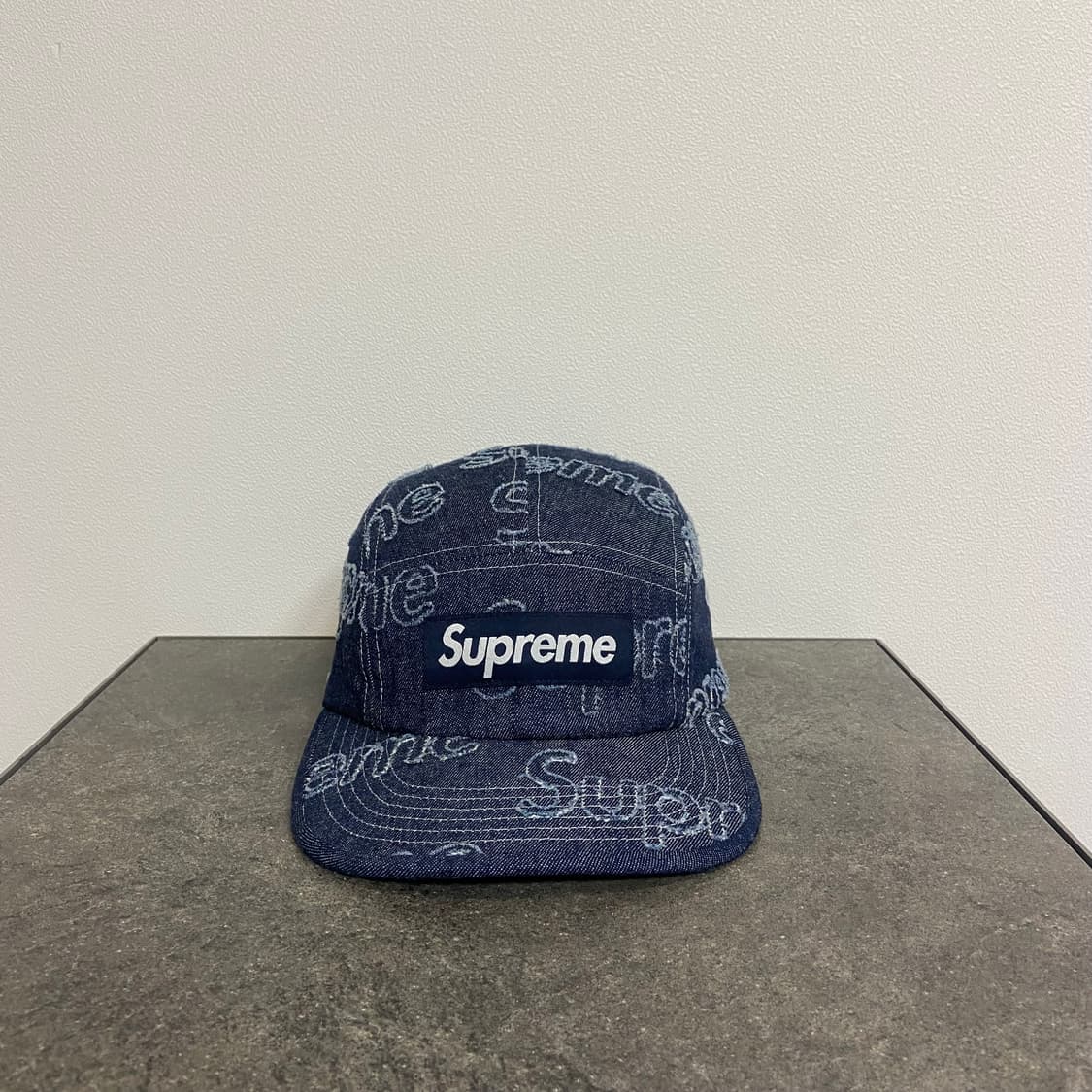 (OS) 슈프림 박스로고 캠프캡 모자 데님 상품이미지1