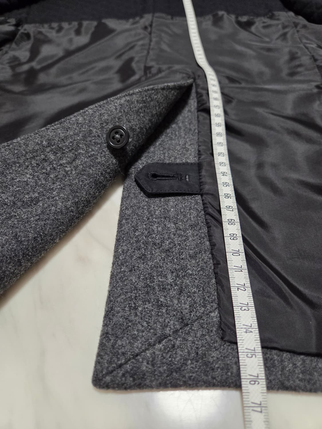 타임옴므 하이넥 더블 브레스트 피코트 상품이미지10