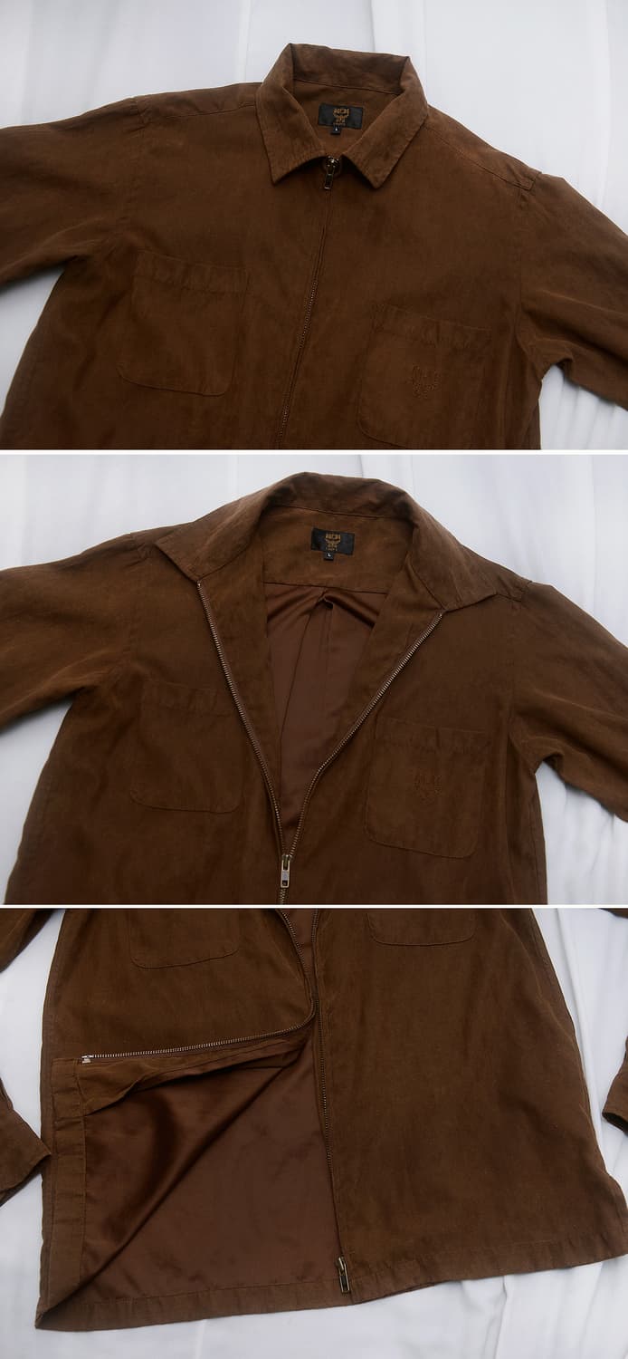 MCM 오리지널 벨벳 스웨이드 집업 셔츠 자켓 (95-100) 상품이미지4