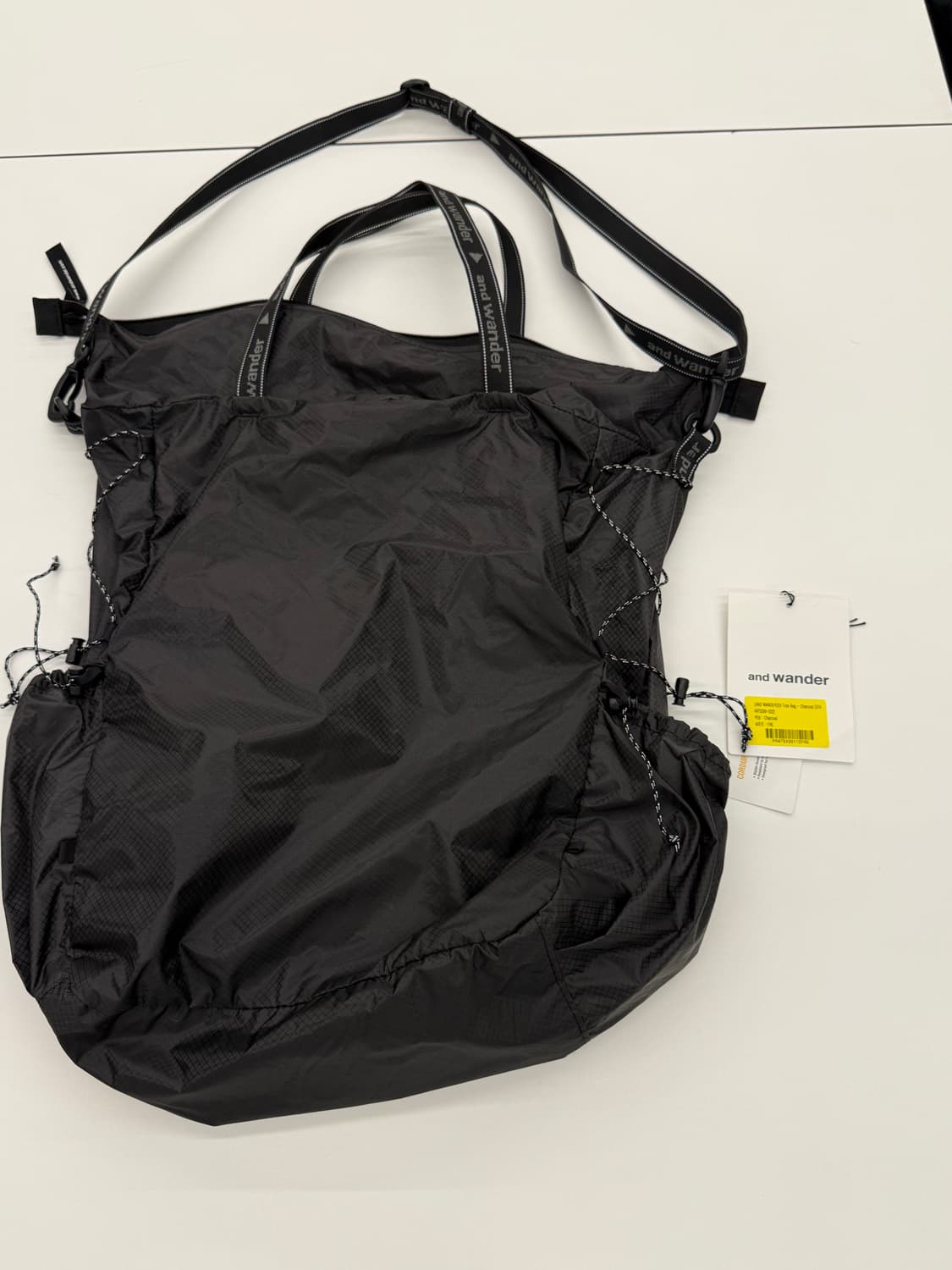 앤드원더 실 토트백 블랙 상품이미지3