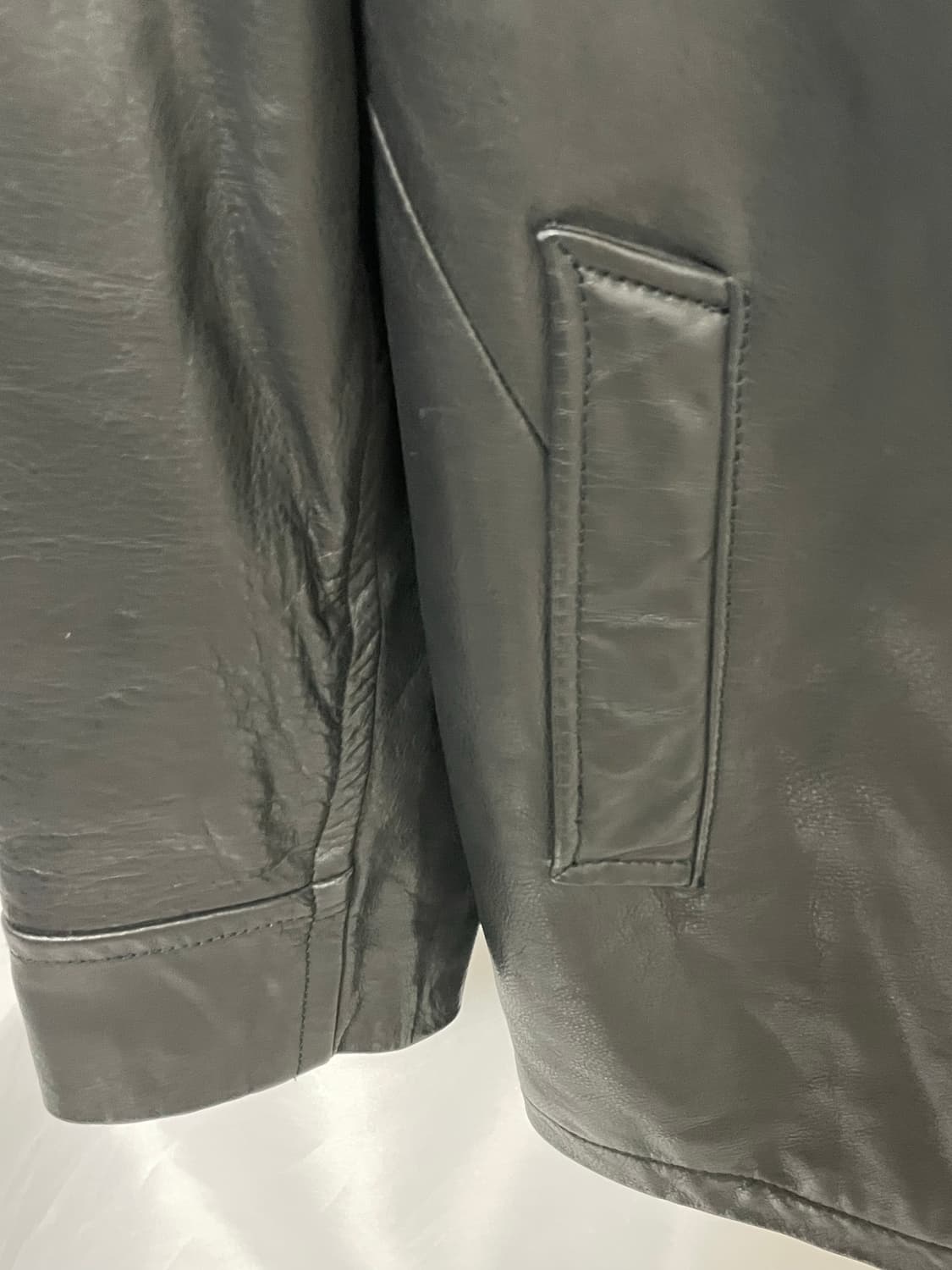 [D.O Archives] 90s 올드갭 레더 카코트 블랙(L) 상품이미지3