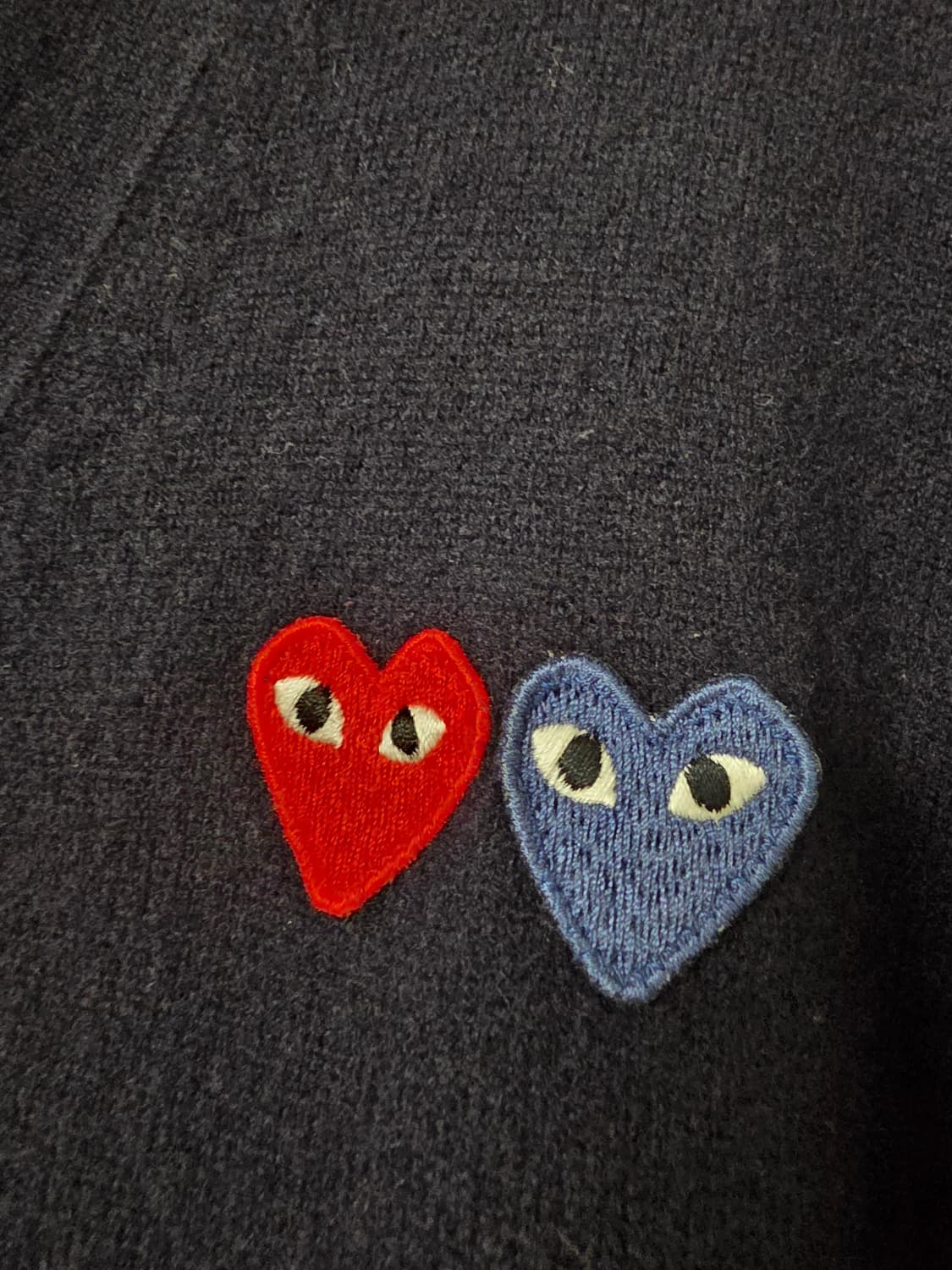 꼼데가르송 더블와펜 가디건  네이비 L 상품이미지2