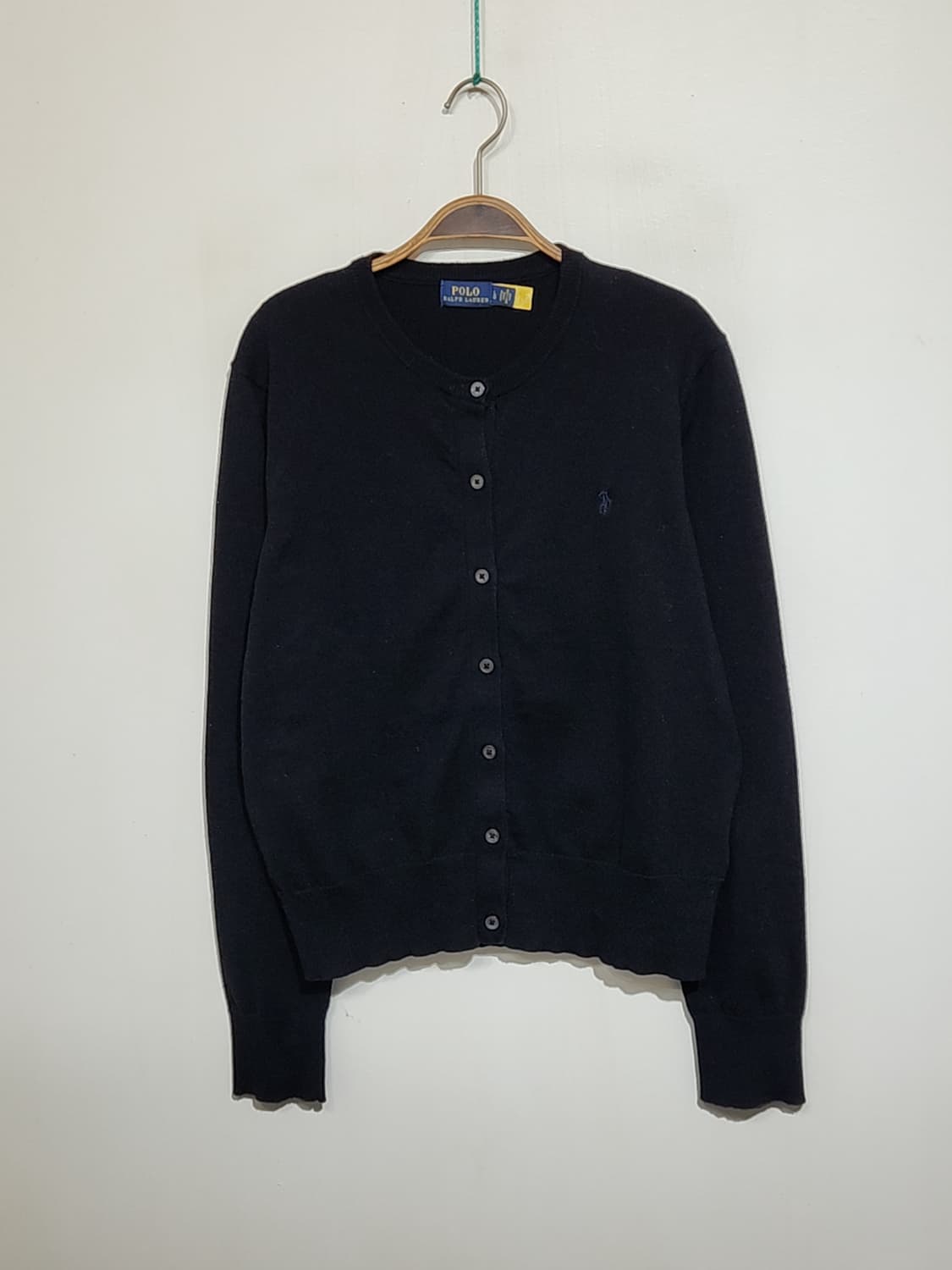(L) 랄프로렌 폴로 가디건 블랙 라운드 기본로고  상품이미지1