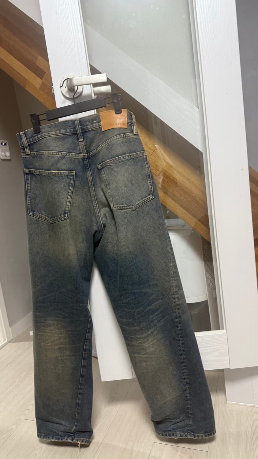 선플라워 와이드 트위스트 블루 데님 팬츠 상품이미지8