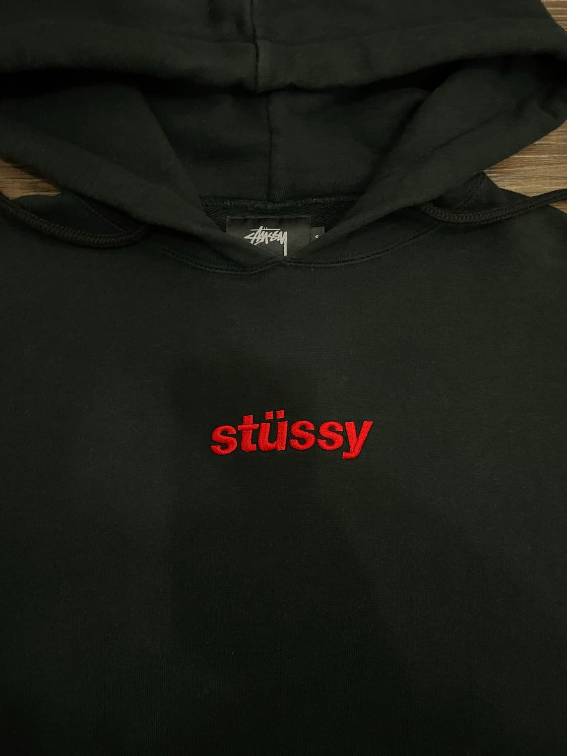 Stussy Crop Hoodie Black 상품이미지5